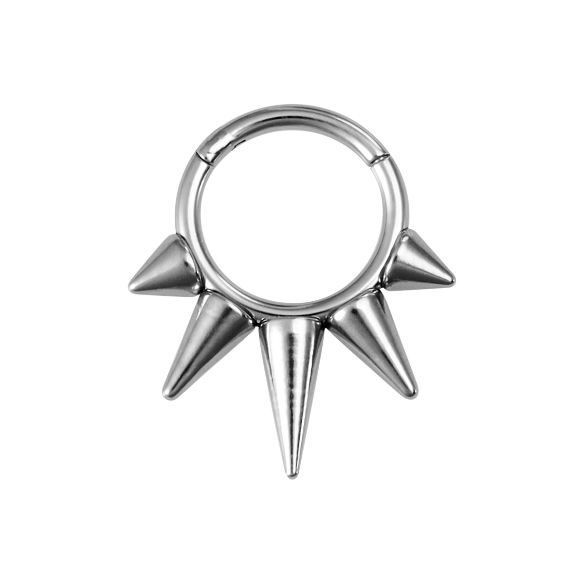 Rivet stainless steel moon water droplet nose spacer ring human puncture jewelry ear bone ring wholesale