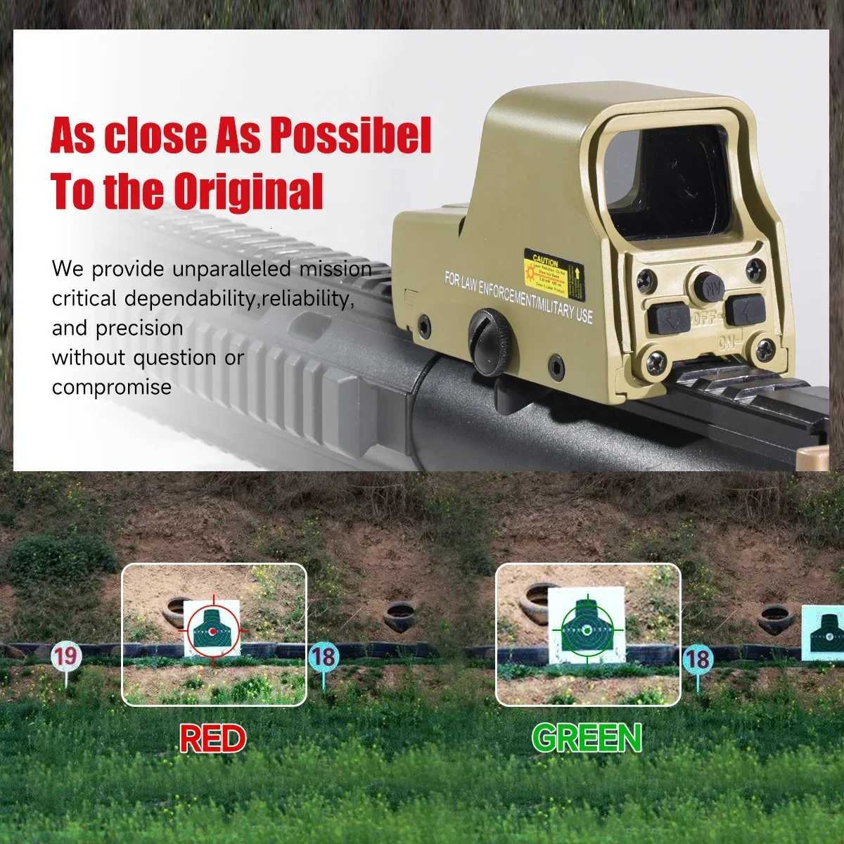 551 552 553 556 558 Red Green Dot Holographic Sight Reflex Sight for Airsoft / Hunting Rifle Scopes 20mm Quick Release Mount R250730