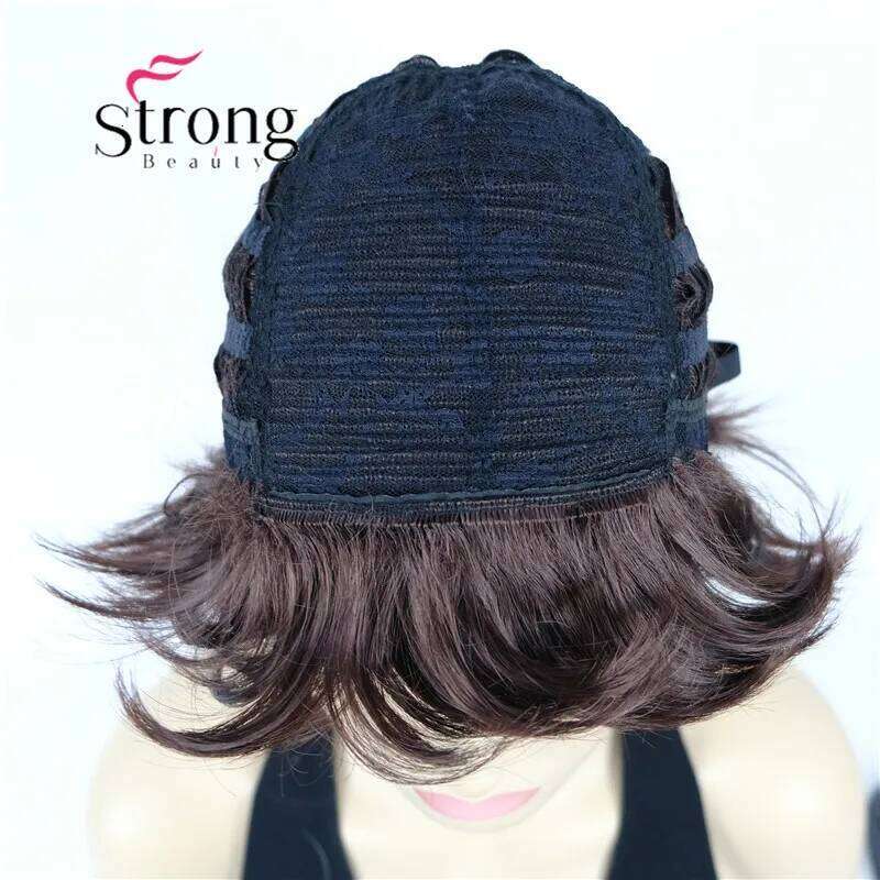 StrongBeauty Short Cute Brown Auburn Straight synthetic Women's Wig for Everyday COLOUR CHOICES