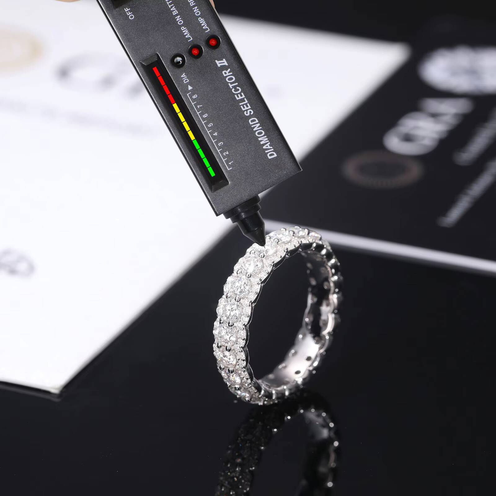 D Color Moissanite Diamonds Eternity Band 925 Sterling Silver Ring Eternal Diamond Wedding Band Jewelry