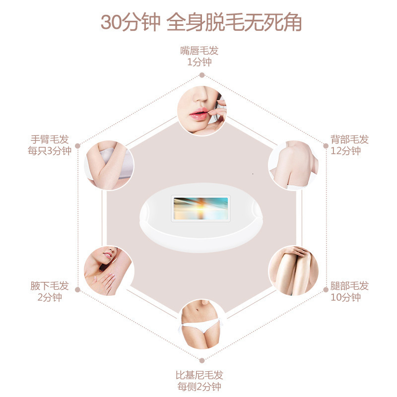 Hair Removal Device Full Body Painless Shaver Intelligent Automatic LCD Display Hair Removal 250109