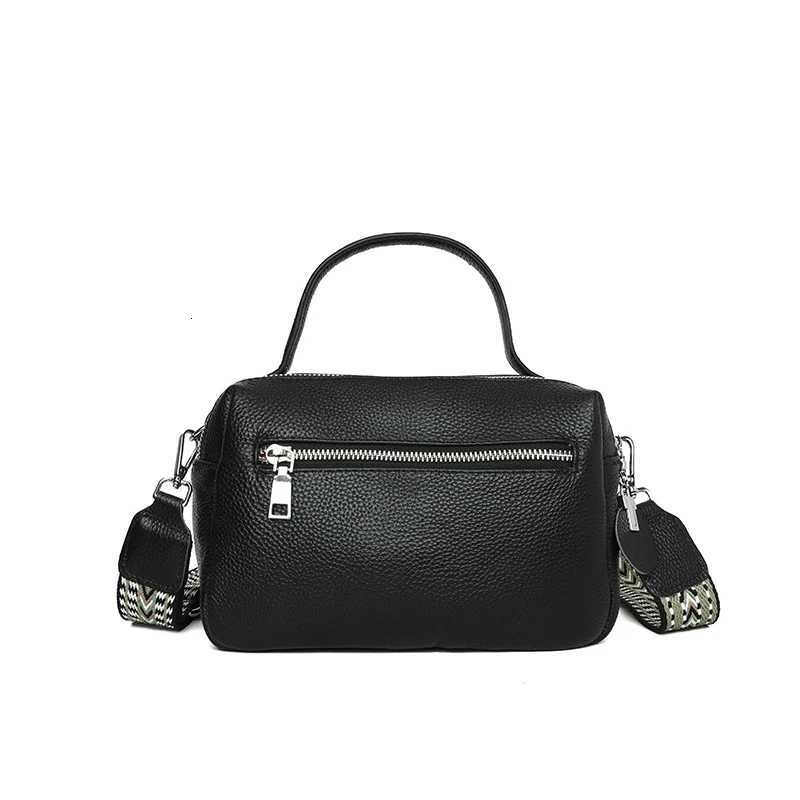 2023 Fashion Crossbody Bags Womens Genuine Leather Bag Simple High Quality Tote Bag Vintage Boston Handbag Female Shoulder Bags Y250730