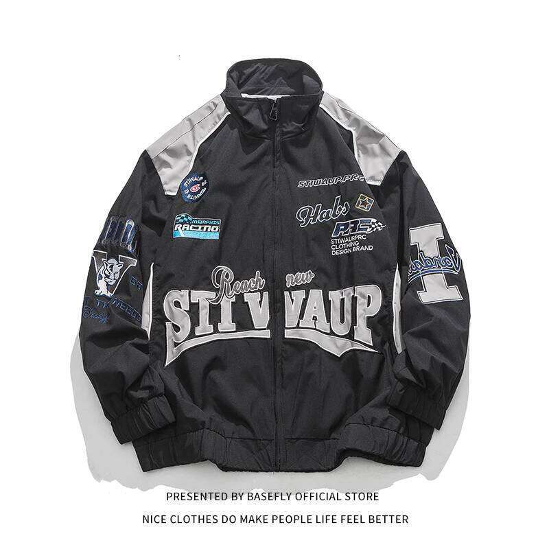 Designer Clothing 2025 Thin Light Tech Work Embroid F1 Racing Motorcycle Jacket Men Unisex Women High Streetwear Bomber Windbreaker Hip Hop