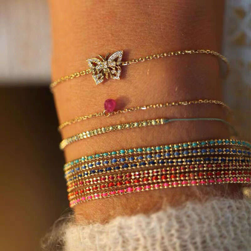 French House Love Interwoven Red String Zodiac Year Lucky Fortune Bead Spliced Woven Bracelet for Men and Women