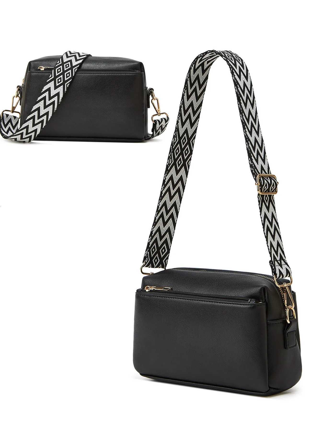 Womens Bag Single Shoulder Crossbody Small Bag New Multi Zipper Anti Splashing PU Womens Bag Womens Small Square Bag Y250730