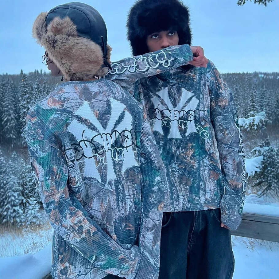 2025 Men's New Printed Long Sleeve Crew Neck T-Shirt