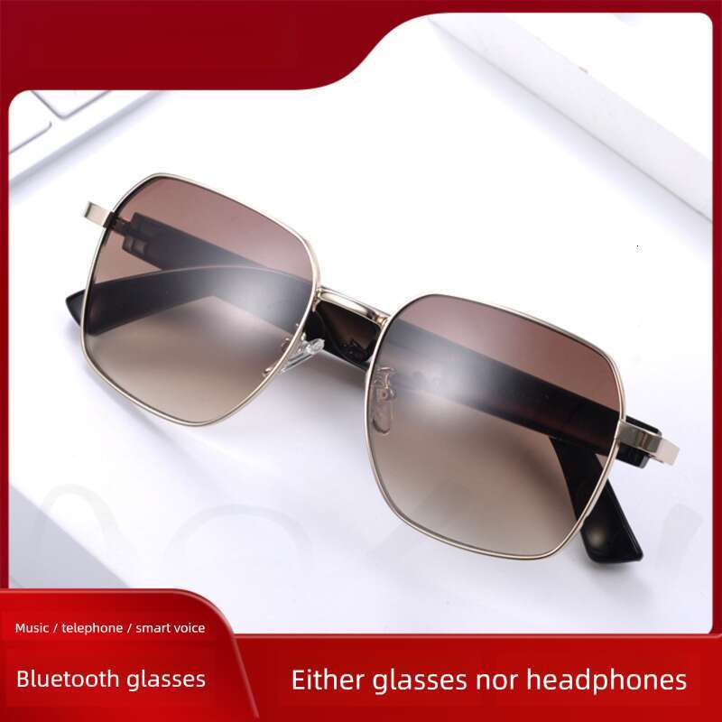 DHcollections Smart Bluetooth Sunglasses - UV400 HD Nylon Lenses, Magnetic Fast Charge, Hands-Free Calls (3 Gradient Colors)