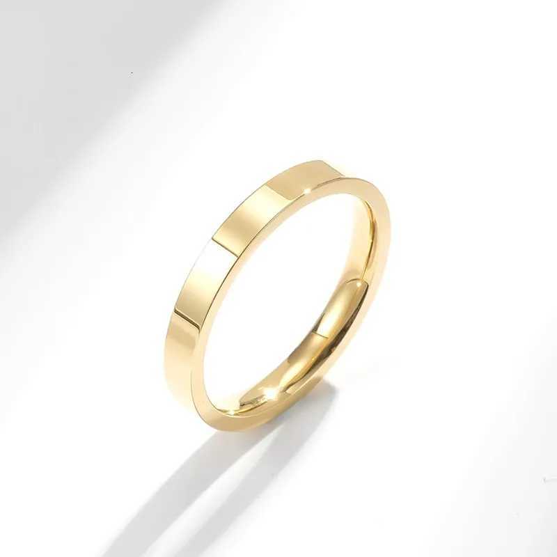3mm Stainless Steel Stackable Ring Plain Wedding Band for Women Men Size 5-12 y250730