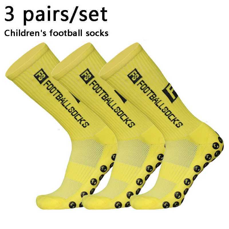 3 Pairs 34-39 New Children and Youth Sports Breathable Soccer Socks Square Silicone Non-Slip Grip Football Socks Futbol Z250731
