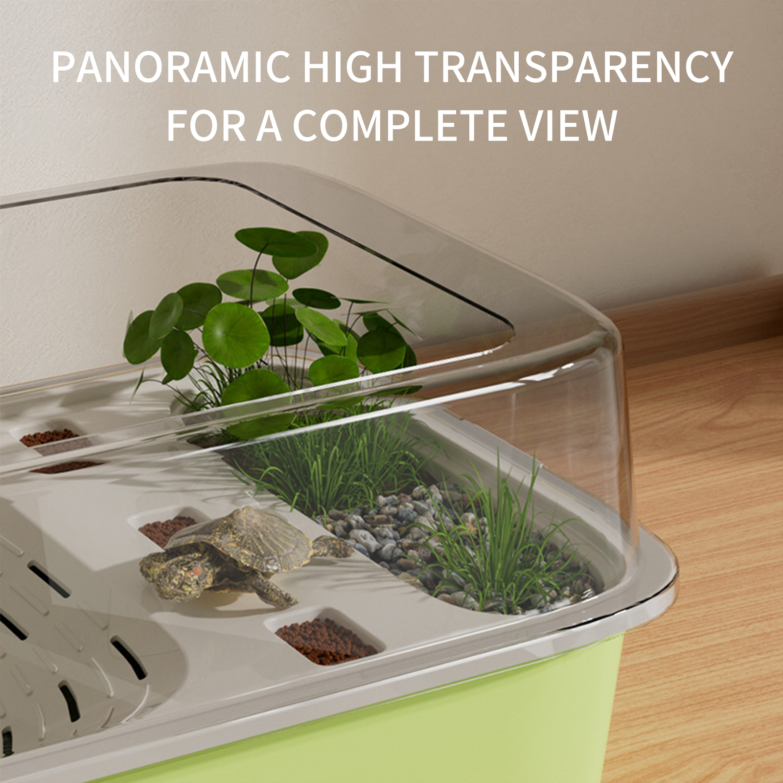 Turtle Small Turtle Tank Luxury Villa Turtle Cage Breeding Box Ecological Turtle Special Tank Source Manufacturer OEM