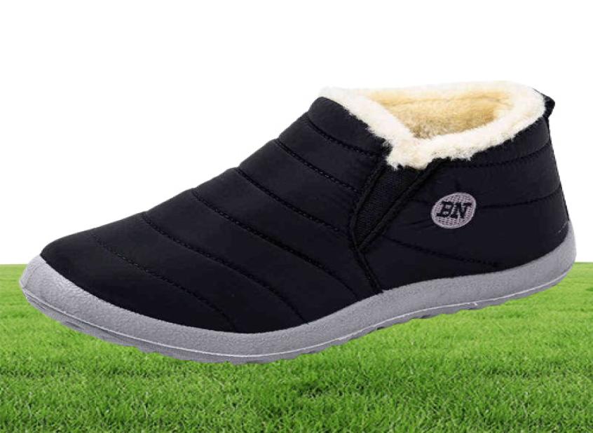 Men Boots Lightweight Winter Shoes For Men Snow Boots Waterproof Winter Footwear Plus Size 47 Slip On Unisex Ankle Winter Boots 211508094