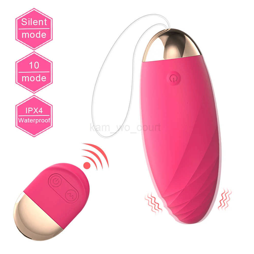10 Modes Remote Control Body Massager Vibrator for Women Wireless Jump Egg Vibrator Egg Clitoris Stimulator Mini Bullet Vibrator M250731