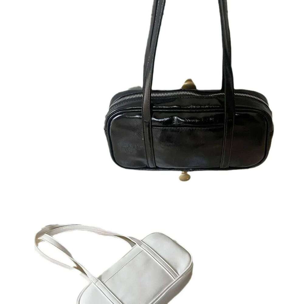 Korean Style Tofu New Boston Women's Leather Shoulder Crossbody Small Bag Full Landscape Car Storage Accessorie