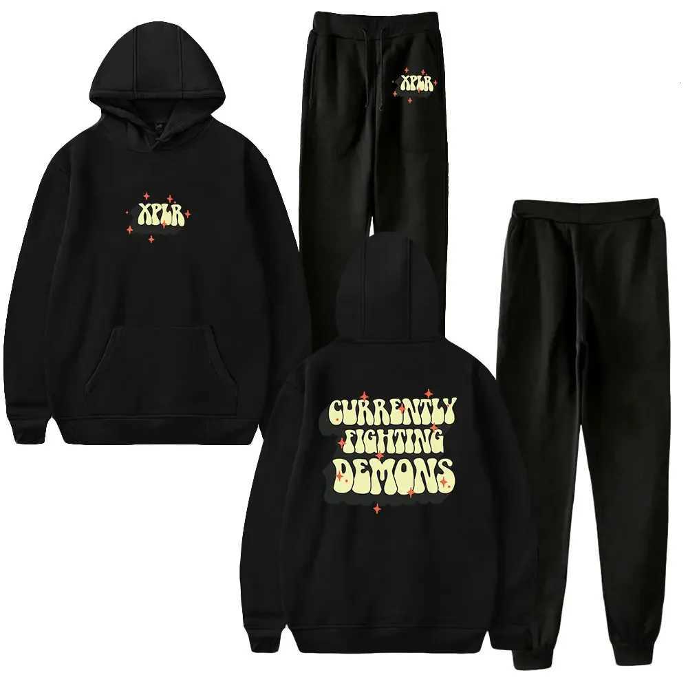 XPLR Sam and Colby Merch mens and womens hooded sweatshirts a two-piece set consisting of hooded sweatshirts and sweatpants XJ250731