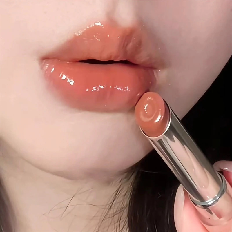 Mirror Russet Lipstick Low Saturation Mirror Water Light Solid Lip Gloss Moisturizing Lip Tint Nature Mirror Plumping Lip Makeup 250730