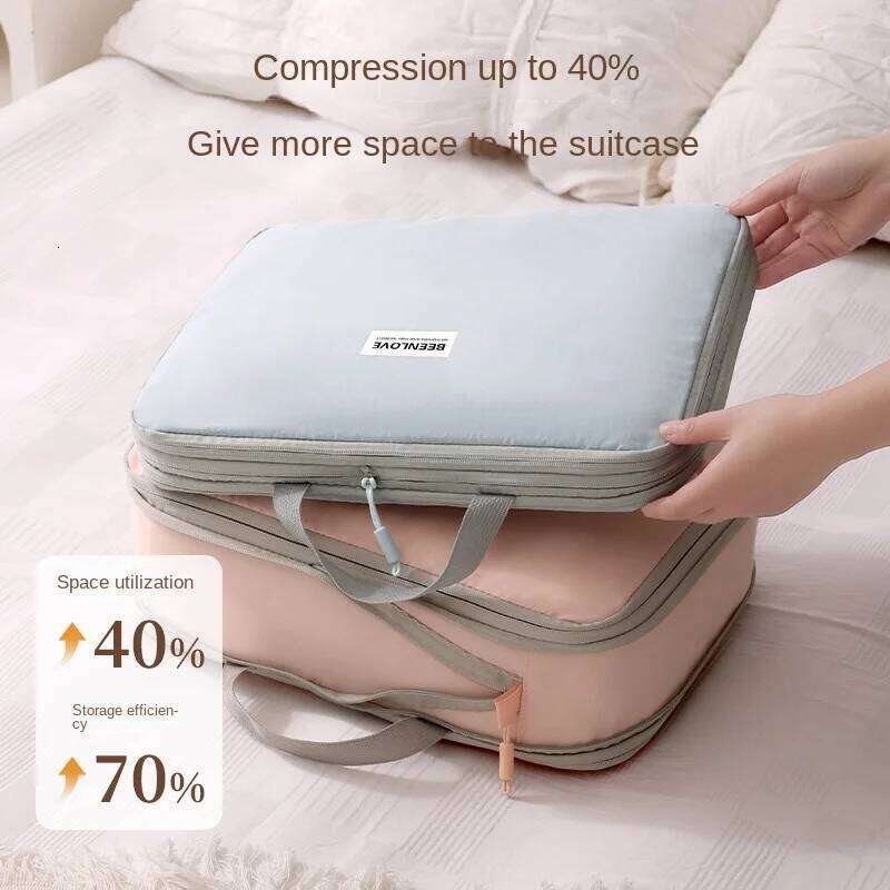 Fashion Simple Compression Storage Bags For Business Portable Clothes Bunderwears Shoes Small Stoages Travel Hand Bag