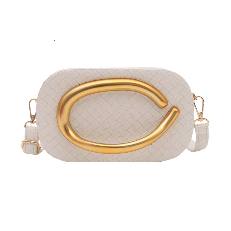 Hot Selling Wrist Box for Women 2025 New Fashion Woven Feel Single Shoulder Crossbody Evening Bag ddmymoon