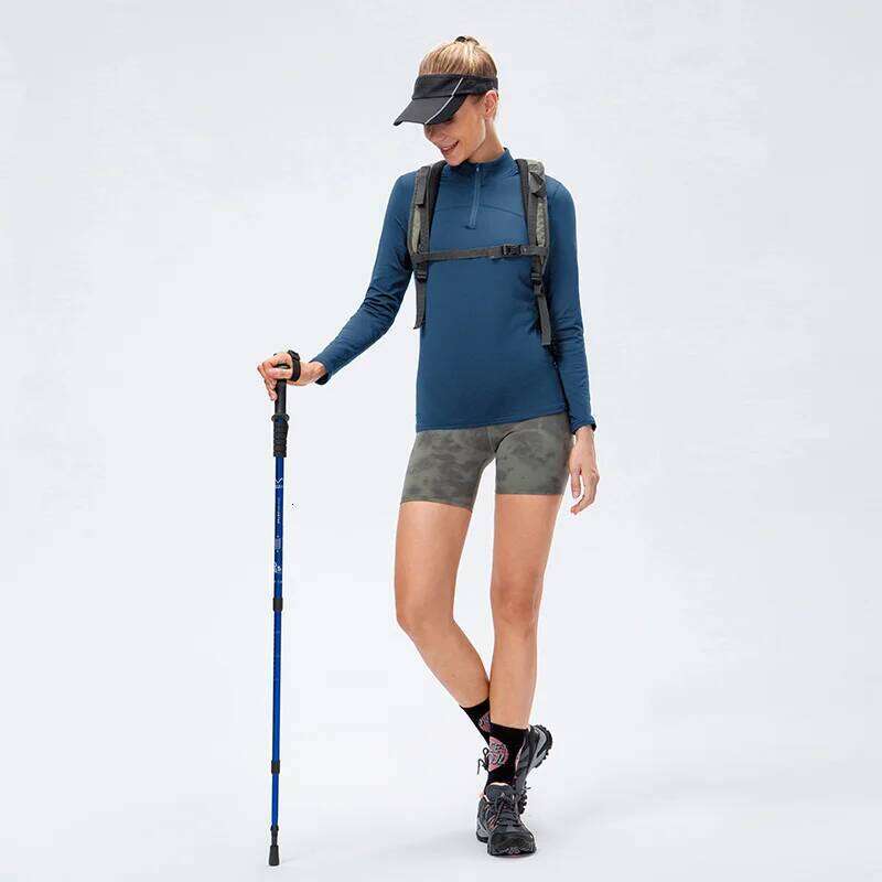 Yoga Tops Women Autumn Winter Long Sleeve Running Sports top Zipper collar Fiess Outdoor Hiking Bike Sport Shirt Plus veet
