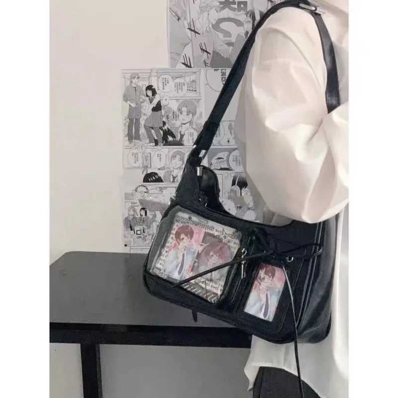 Y2k Japanese Harajuku Shoulder Bag Womens Transparent Ita Bag School Crossbody Bags for Women Female Designer Handbags Y250730