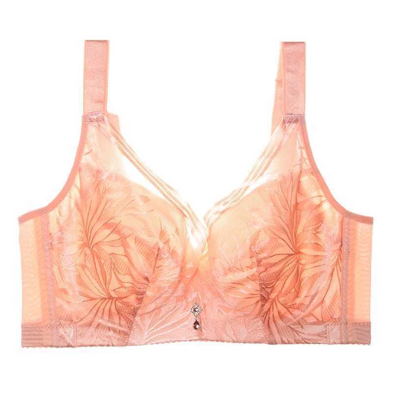 There Are Steel Underwires Bra No Sponge Large Breasts Bra Big Breasts Small Bras Ultra-thin Bra Fat mm 200 Pounds Full Cups Bra Z250730