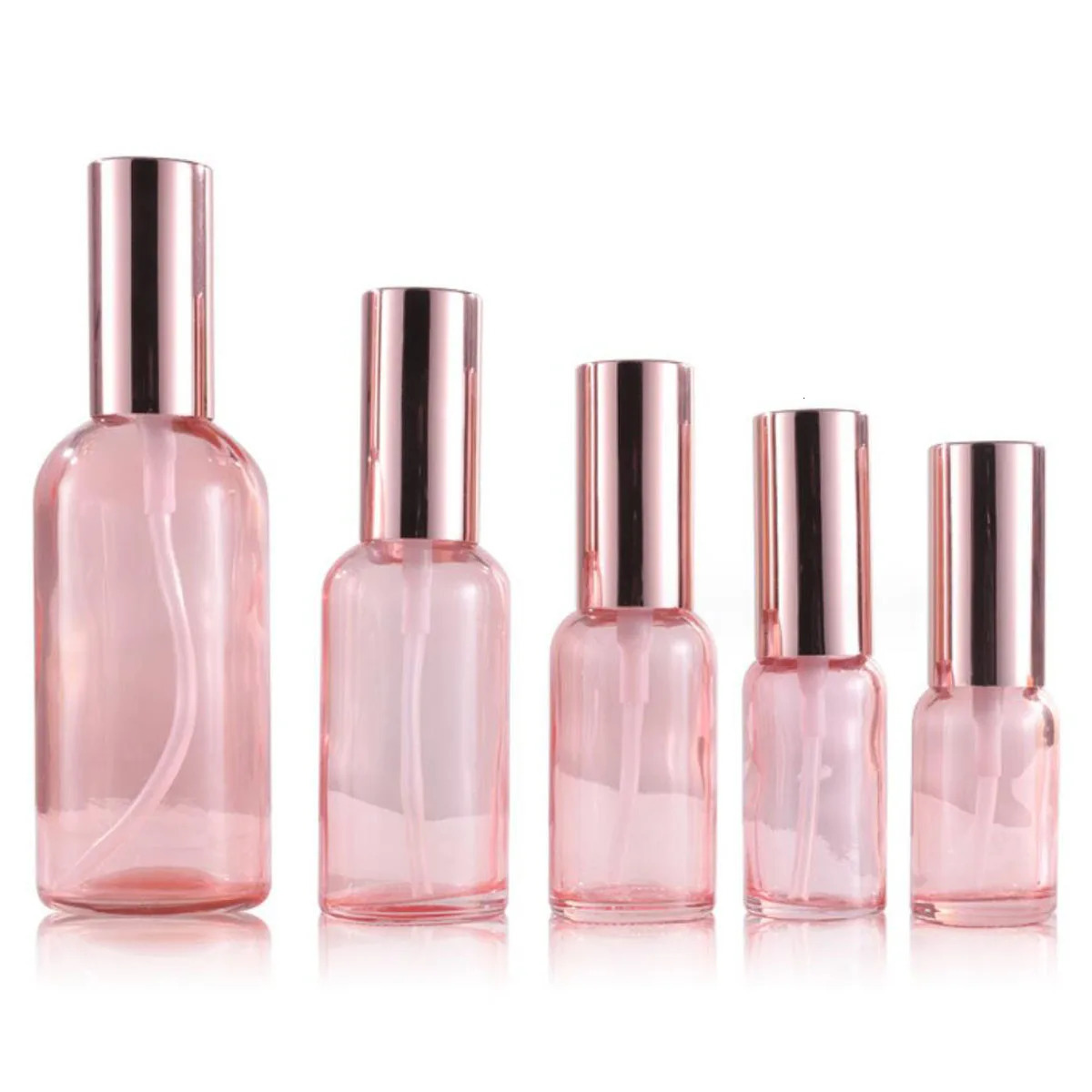 5pcs 10pcs 10/15/20/30/50/100ml Spray Bottles Fine Mist Perfume Atomizer Sprayer Lid Refillable Black Glass Empty Bottle Shampoo 250726