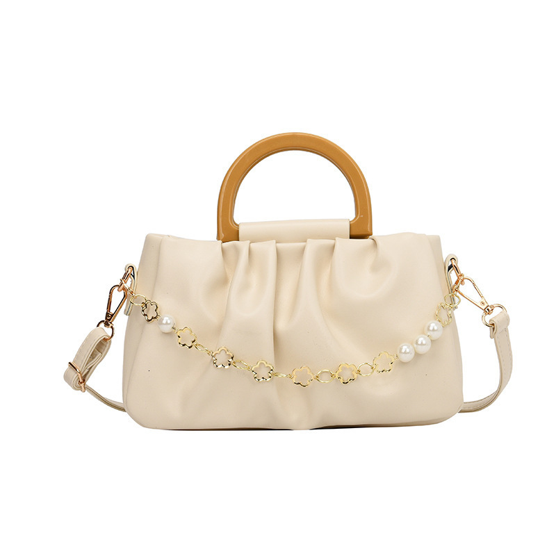 Pleated Niche Design High-End Handbag for Women 2023 New Versatile Crossbody Chain Underarm Shoulder Bag ddmymoon