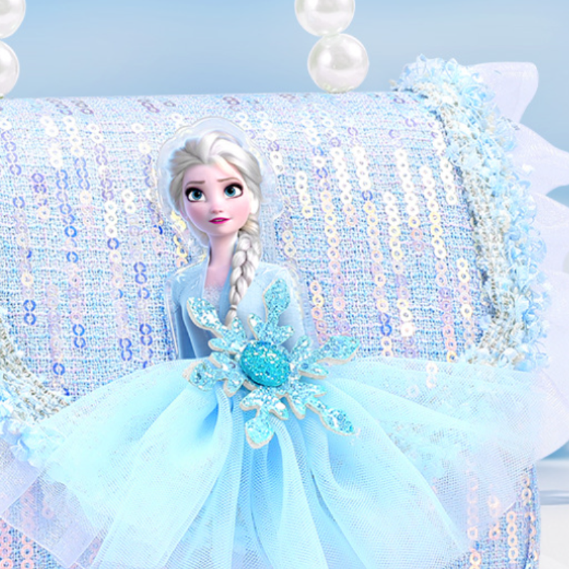 Disney children's handbag little girl birthday gift box princess mini bag hairband hairpin hair ribbon cartoon handbag girls pearl handbag prince