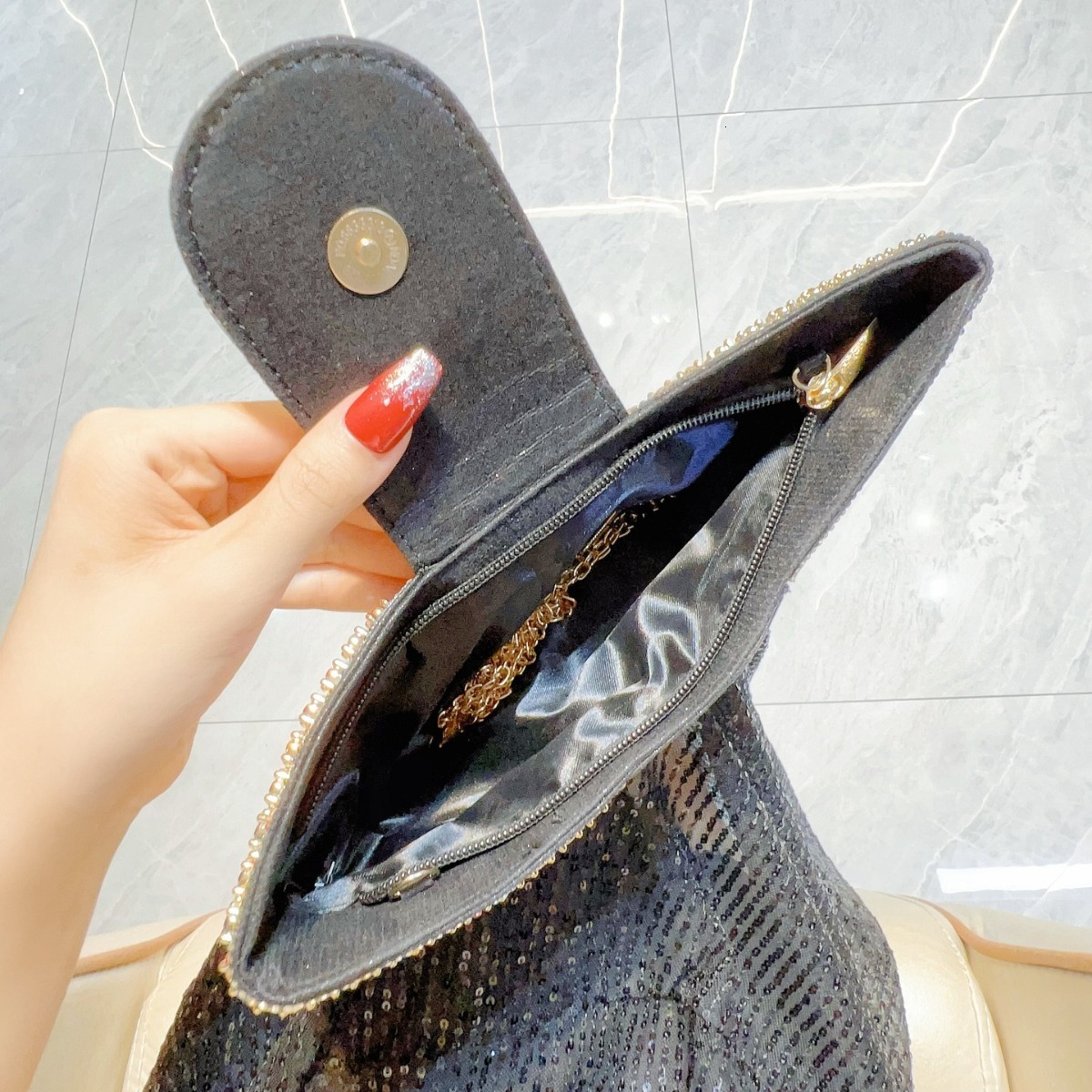 New 2025 vintage high-end handbag, all diamond single shoulder crossbody bag, designer evening bag