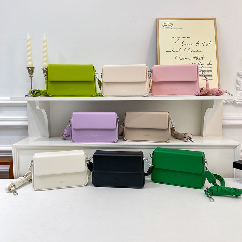 High-end Box for Women 2025 New Fashion Versatile Simple Solid Color Shoulder Crossbody Small Square Bag ddmymoon