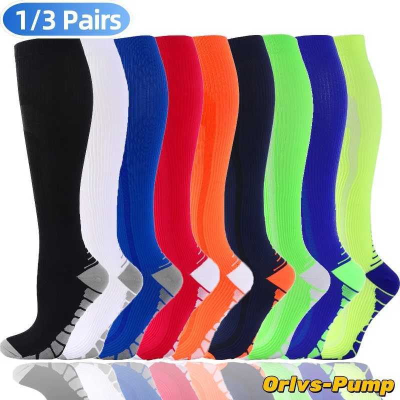 20-30 mmHg Compression Knee High Socks Fit Medical Edema Diabetes Varicose Veins Running Marathon Compression Sports Socks Z250731