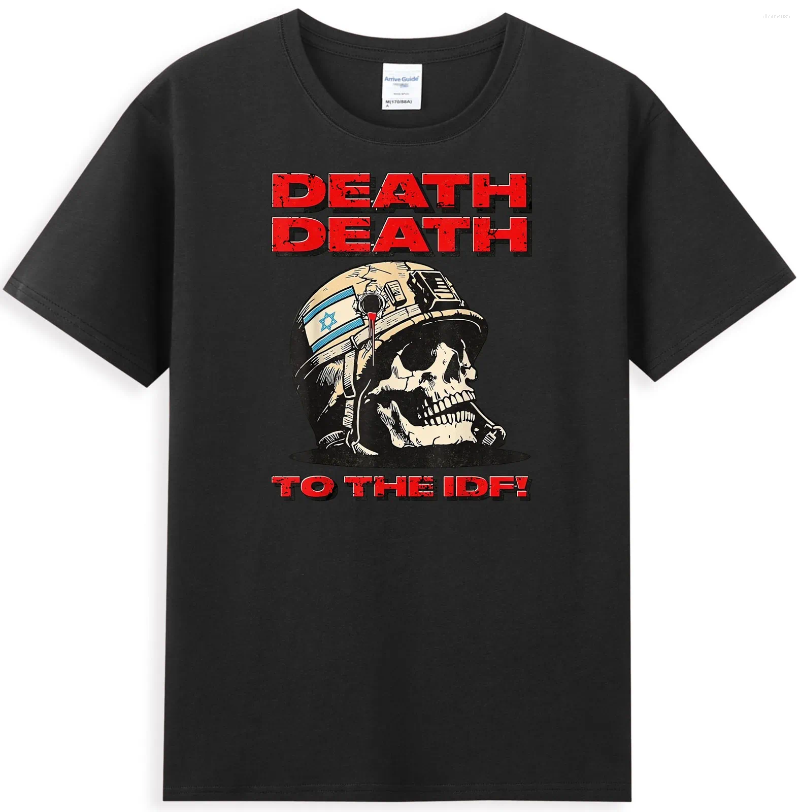 Men's T Shirts Death.Death To The IDF Horror Graphic T-Shirt Cotton Retro Street Fashion Shirt Weird Tshirt Summer Tees
