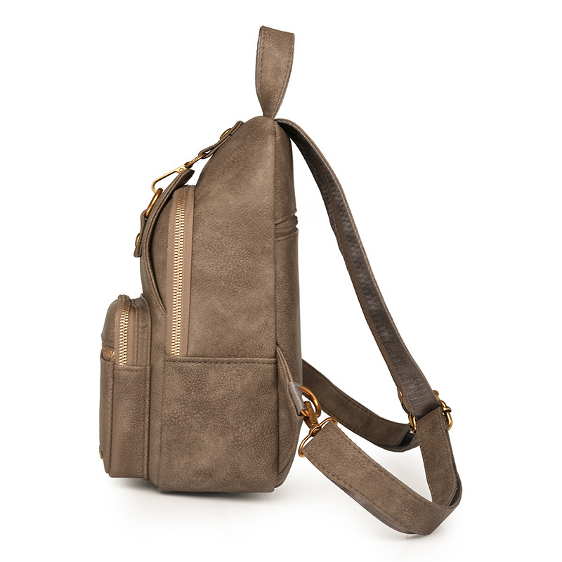 New Women's 2025 Retro Leisure Multi functional Large Capacity Shoulder Bag Designer Crossbody Bag