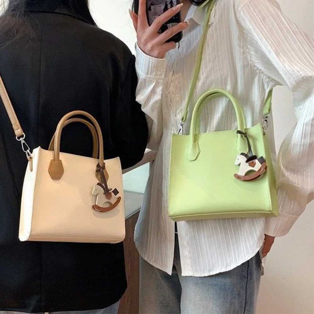 1Pc Cute PU Cartoon Pony Bag Charm Animal Keychain for Women Teen Girls Fashion Accessories DIY Gift for College Students Y250731