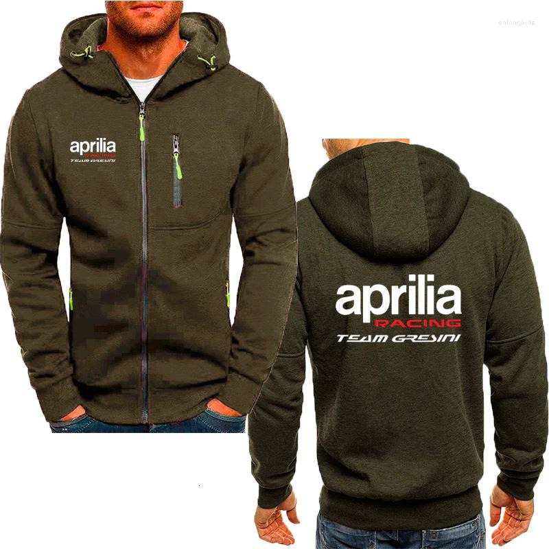 Mens Hoodies Aprilia Racing RSV4 Print Zipper Trend Leisure High Quality Harajuku Sweatshirt Pullover Tops Clothes