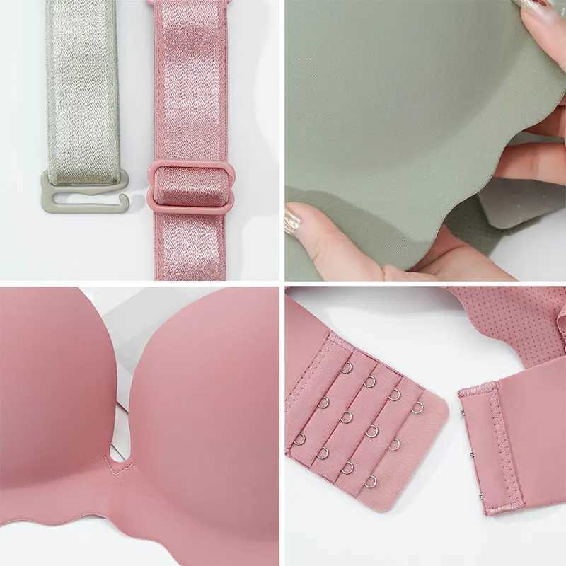 Womens Seamless Bra Solid Push Up Lingerie Sexy Wire Free Bralette Female Intimates Comfort Bras French Fashion Underwear Top Z250730