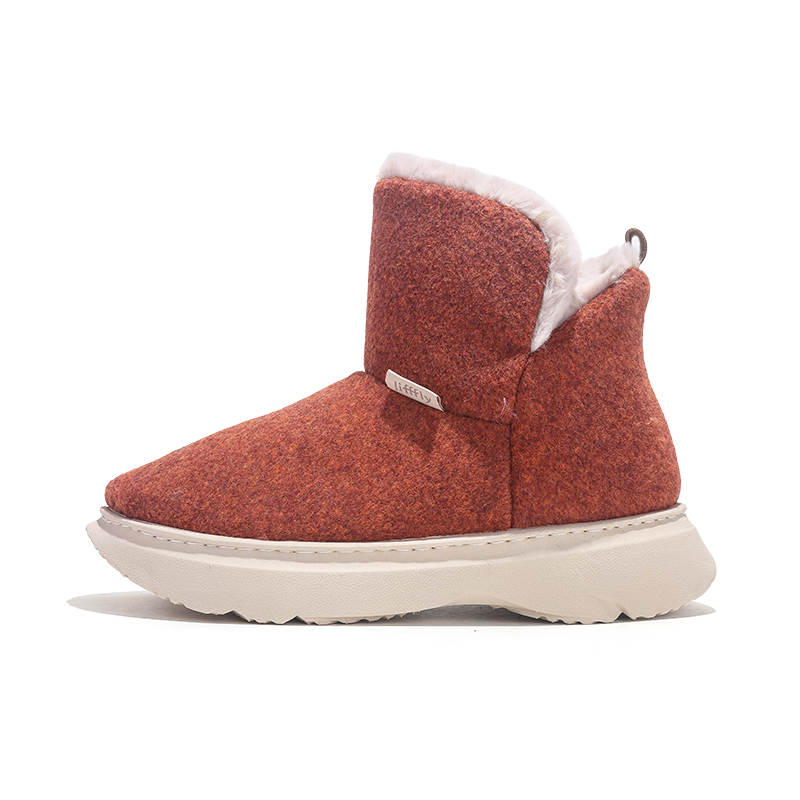 Trendy Plus-Thick Sole Elevated Platform Snow Boot by Jifffly Cozy Cushioned Heel Womens Fashionable Canvas Shoes Seasonal Update 2024/25