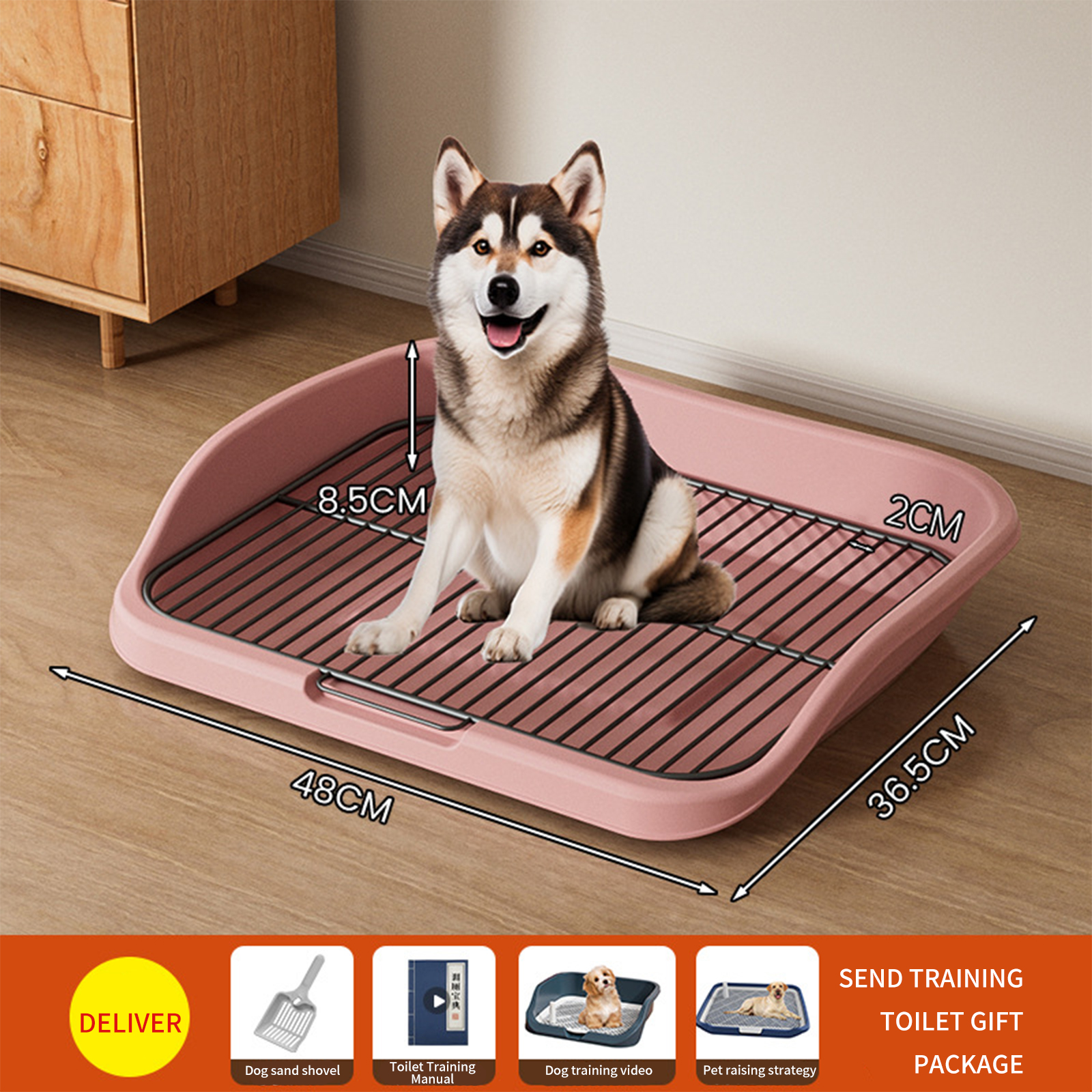 A complete list of medium-sized and large automatic supplies for pet dog toilets anti stepping feces toilet bowls for small dogs