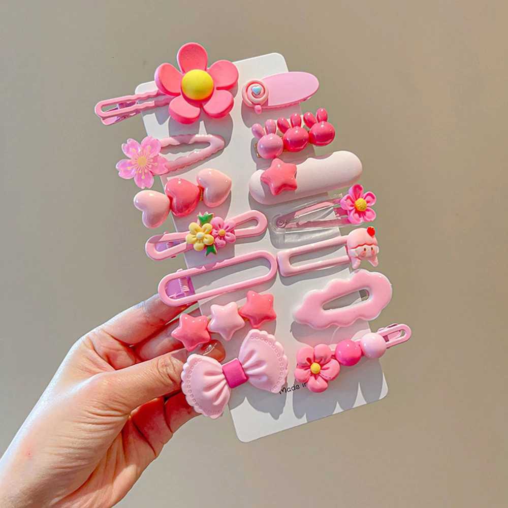 Childrens Hairpin Headdress Girl Sweet Bangs Clip Cute Baby Hair Clips Hair Accessories Set For Kids R250730