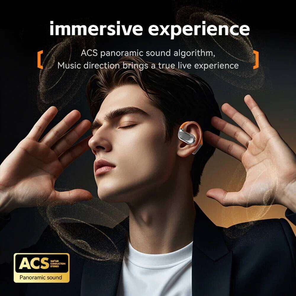 Designer Famous Brand M OWS Open Translation Ultra Long Life Hanging Ear Wireless Bluetooth Headset Aluminium Gold Sport Style