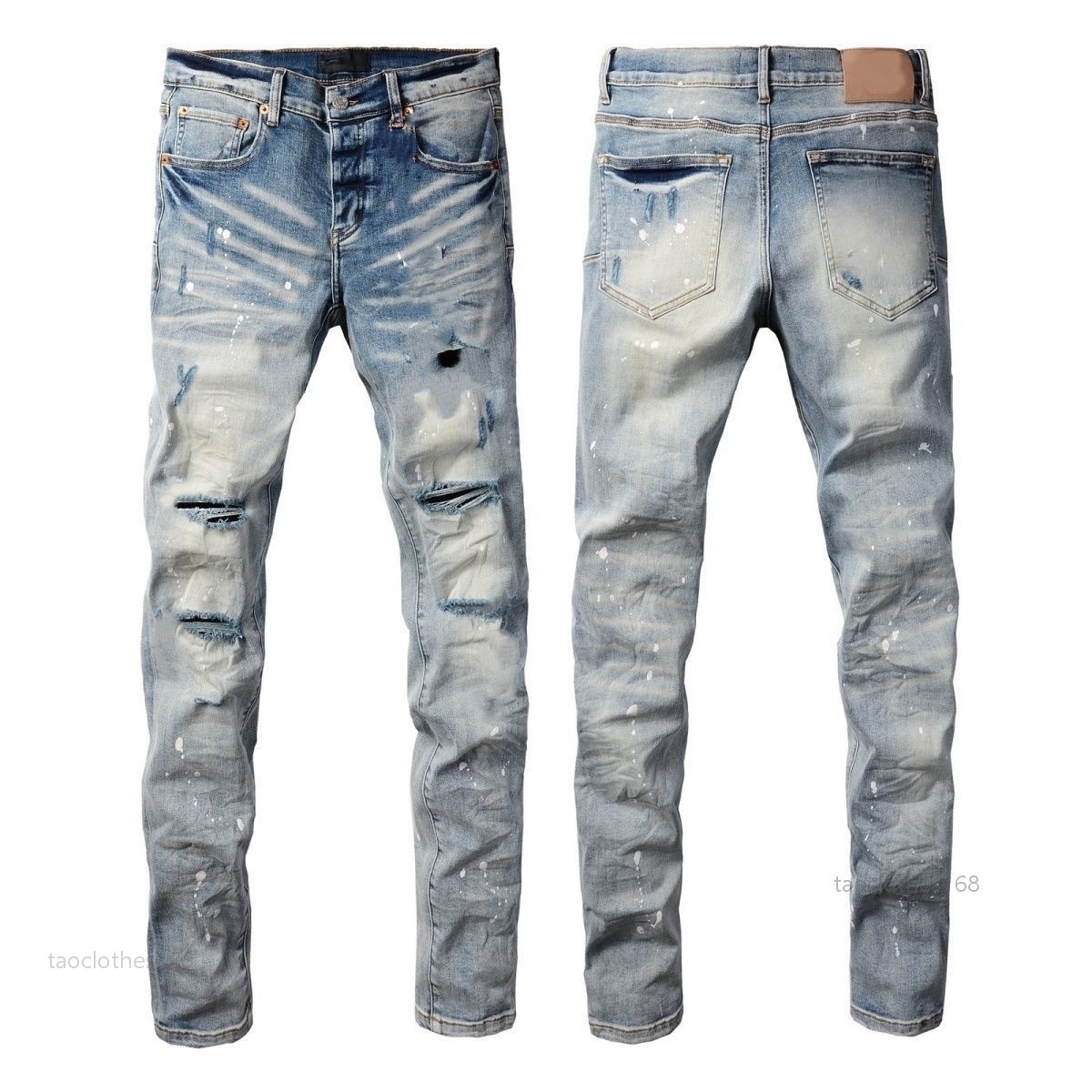 Designer Jeans For Mens Jean Designers Denim Jeanse Pants Womens Cotton Skinny Slim Fit High Quality Baggy Flared Hole Black White Trousers Streetwear Pants