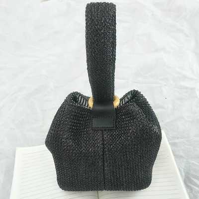 for Women Beach Bag Personality Crossbody Lock Handbag Lady Vintage Handmade Knit FAshion Shoulder Bag Y250730
