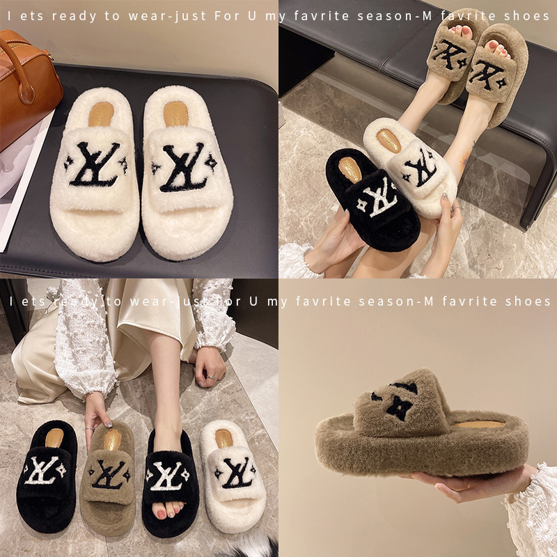 free shipping designer of Retro and comfortable embroidered internet-famous slippers The new style is extremely popular and versatile