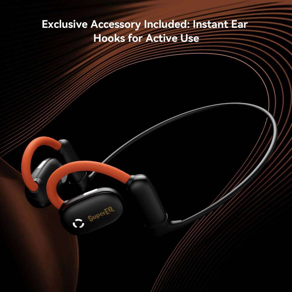 Designer Famous Brand Supereq D Wireless Open Bluetooth Luminescent Ear Hooks Lightweight Sports Earphone App Control