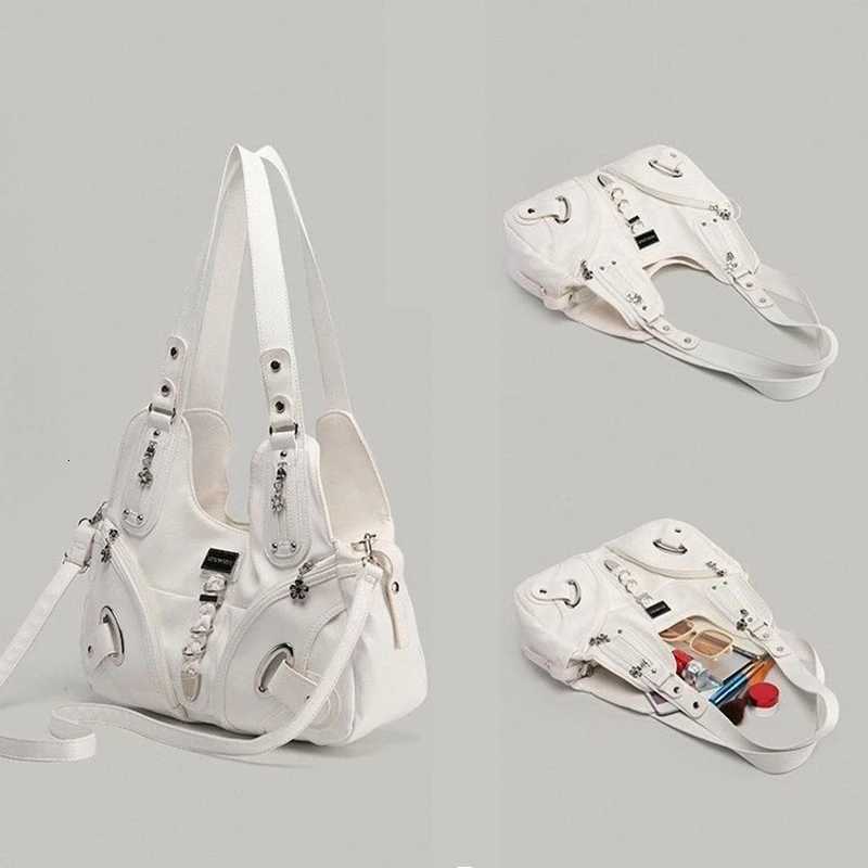 Subculture Large Capacity Womens Handbag Soft Crossbody Fashion Ladies Tote Bag Harajuku Aesthetic Bags Y250730