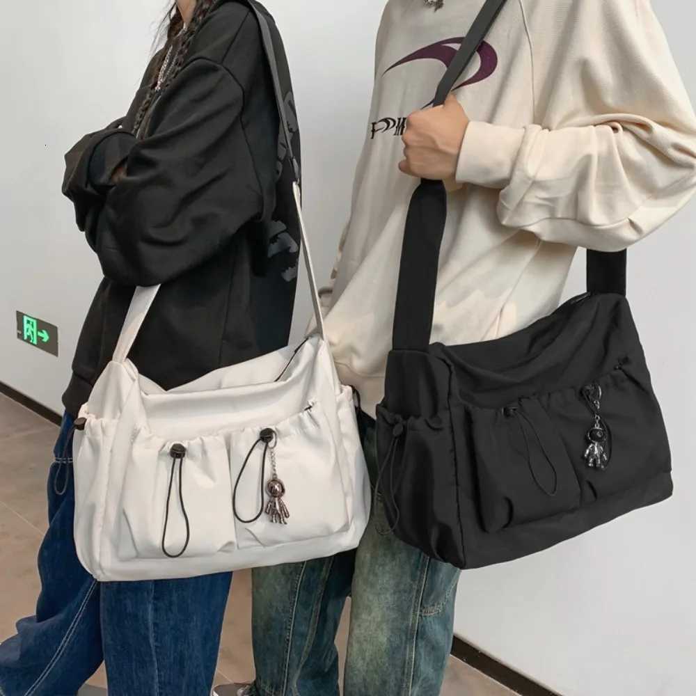 Female Crossbody Bag Canvas Large Capacity Shoulder Bag Women Men Travel School Casual Sport Handbags Fashion Messenger Bag Y250730