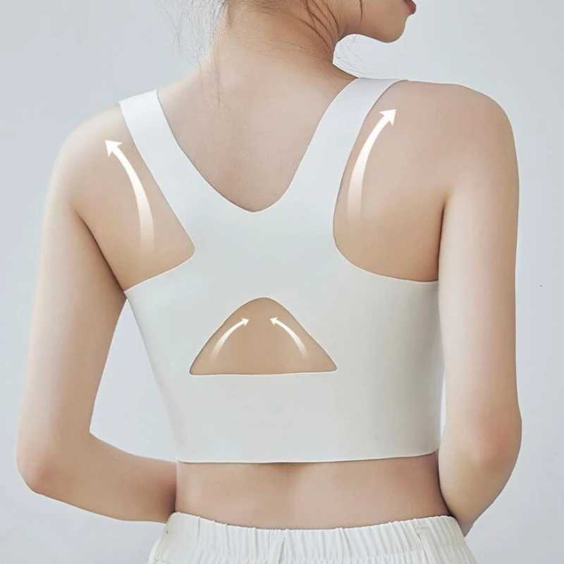 Posture Corrector Bra Seamless Push Up Shockproof Womens Underwear Sports Support Fitness Vest Corset Beautiful Back Bralette Z250730