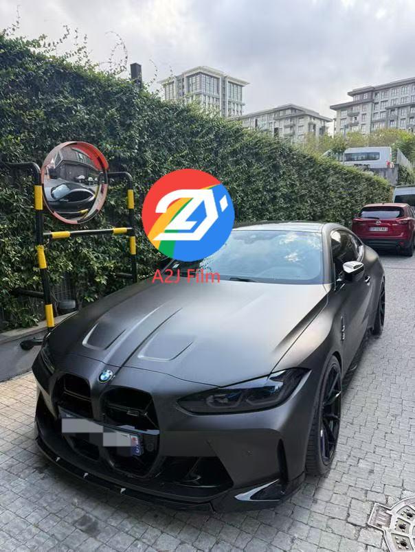 High Gloss TPU PPF Satin Black, Vinyl Car Wrap Film, Easy Dry Application