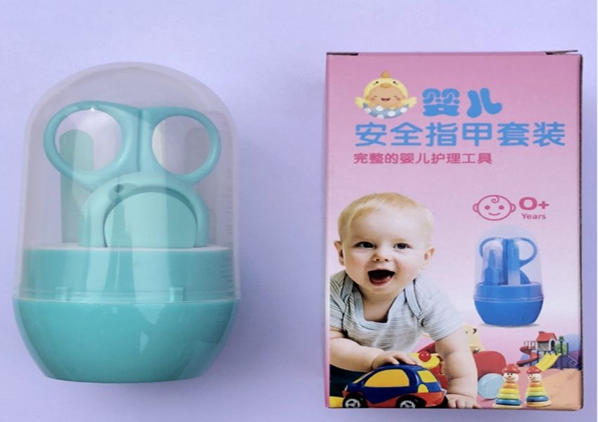 Baby Manicure Set Child Finger Toe Nail Clipper Scissor Cutter Kit Children Kids Nails Care Tools