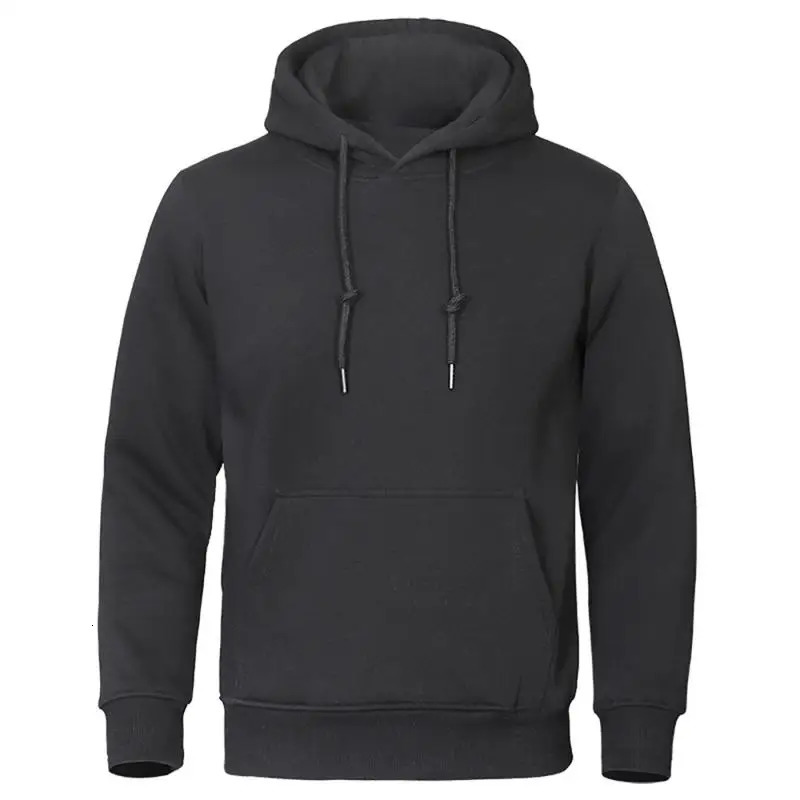 Autumn Winter Men Fleece Warm Mens Sweatshirt Casual Solid Color Streetwear Pullovers Sport School Fashion Hoodies 250729