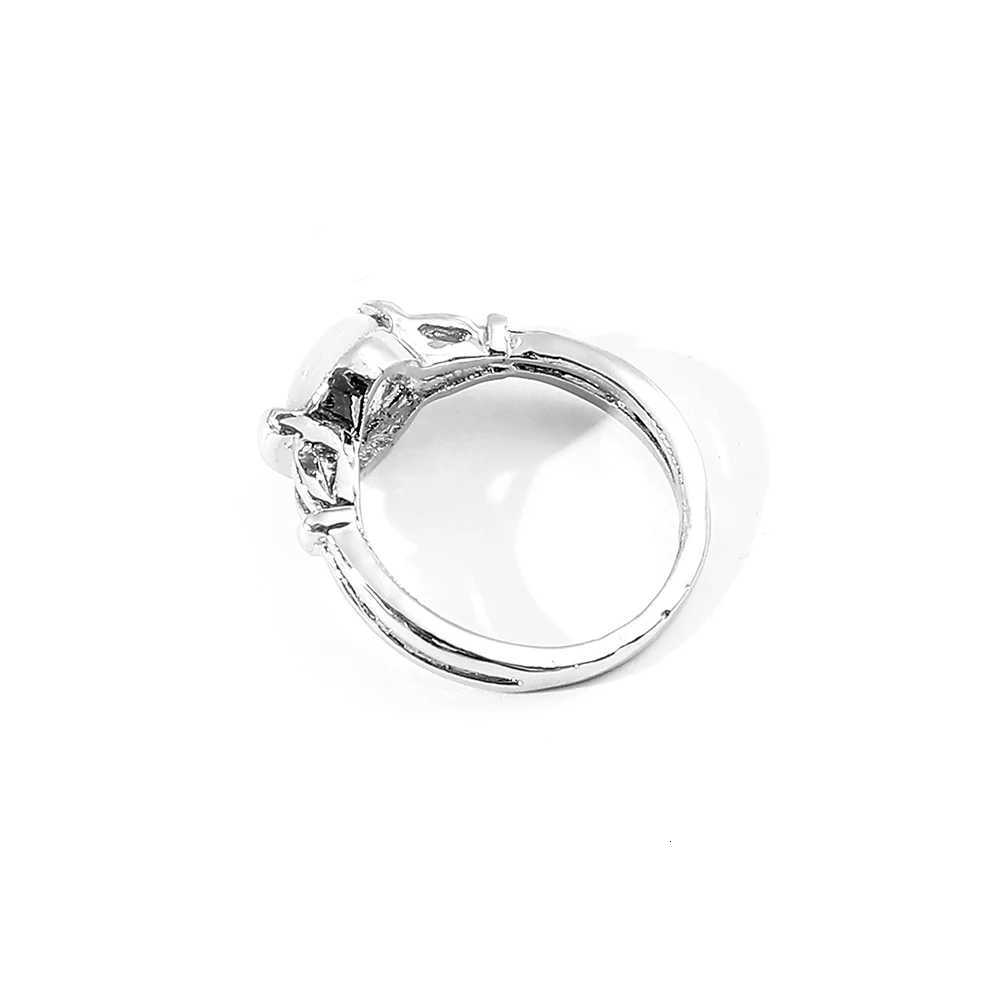 Twilight Saga Bella Ring Fashion Silver Plated Opals Rings Simple Classic Movie Film Jewelry For Women Finger Accessories y250730